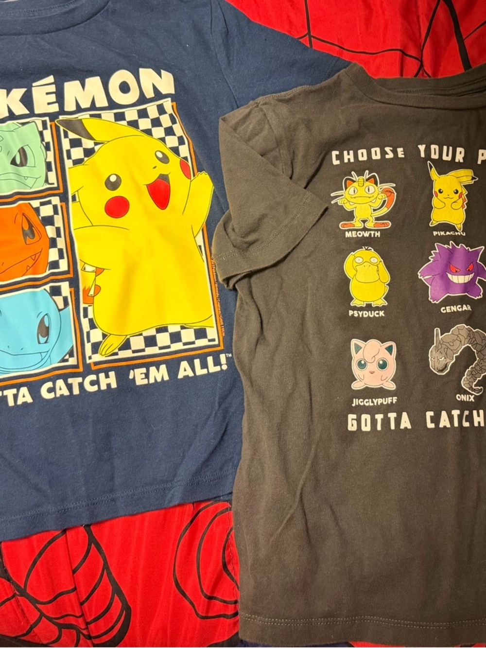 Old Navy Kids Pokémon Graphic Tees - Navy & Black